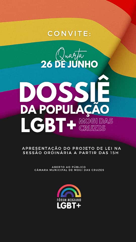 Câmara Municipal de Mogi das Cruzes receberá Projeto de Lei sobre Violência Contra a População LGBT+