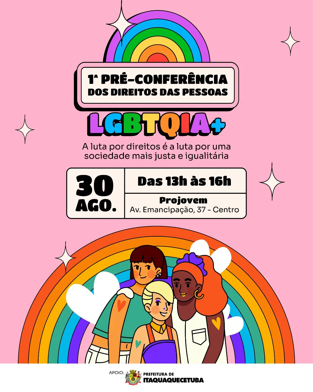 PRÉ-CONFERÊNCIA DIREITOS DAS PESSOAS LGBTQIA+ DE ITAQUAQUECETUBA/SP