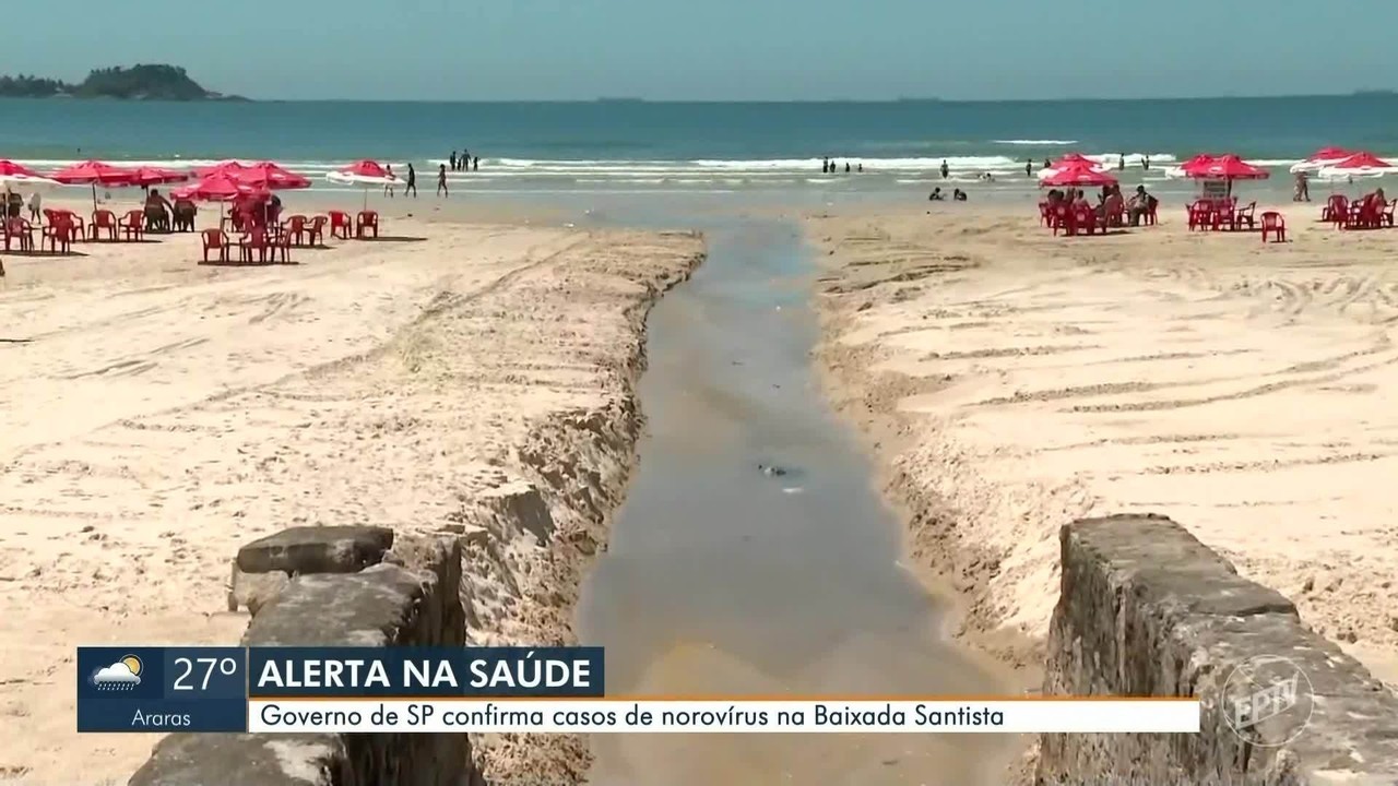 Amostras de água potável coletadas na Baixada Santista estão livres do norovírus, causador do surto no litoral