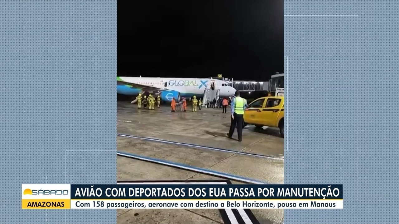 Governo americano deve enviar novo avião a Manaus para mandar deportados a BH, diz PF | Amazonas