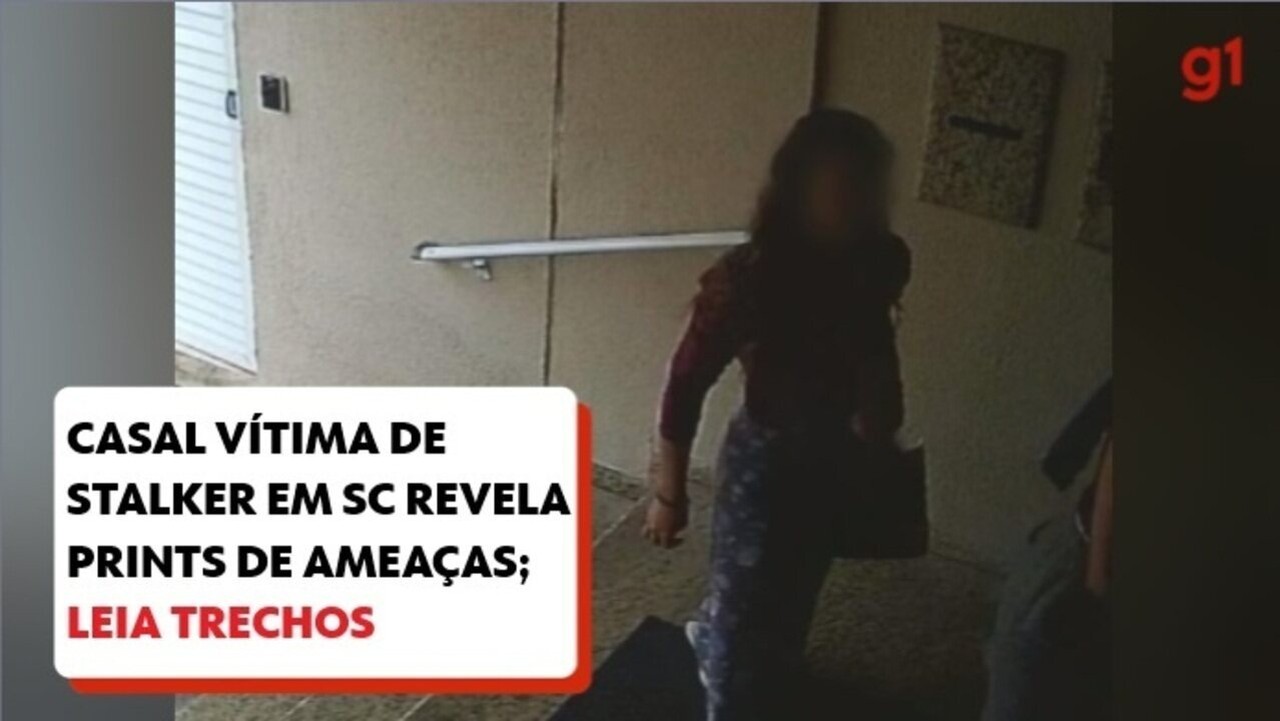 'Perdemos nossa liberdade, nossa segurança': casal perseguido em SC revela prints com ameaças de stalker