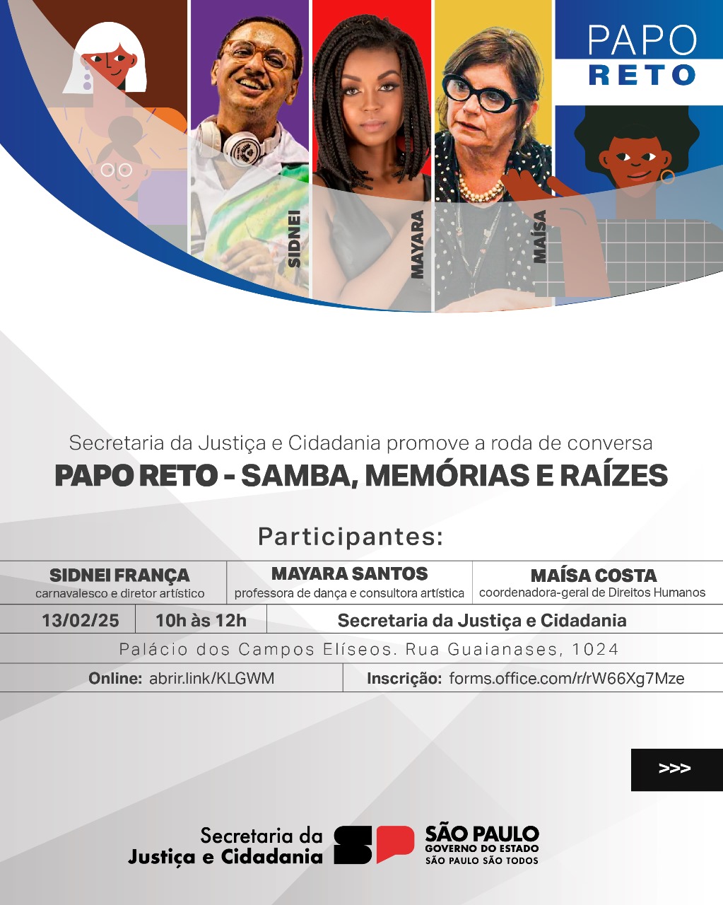 7° edição do “Papo Reto: Samba, Memórias e Raízes”