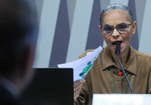 Ministra do Meio Ambiente, Marina Silva, se retirou da Comissão de Infraestrutura do Senado após discussão sobre a BR-319 e fala de senador Plínio Valério - Foto: Lula Marques/Agência Brasil