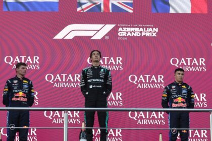 Fórmula 1: Russell supera Verstappen por 0.1s e vence GP do Azerbaijão