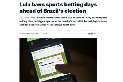 Apostas como ‘vilãs’ e golpe no futebol: como a imprensa internacional noticiou a proibição das bets por Lula