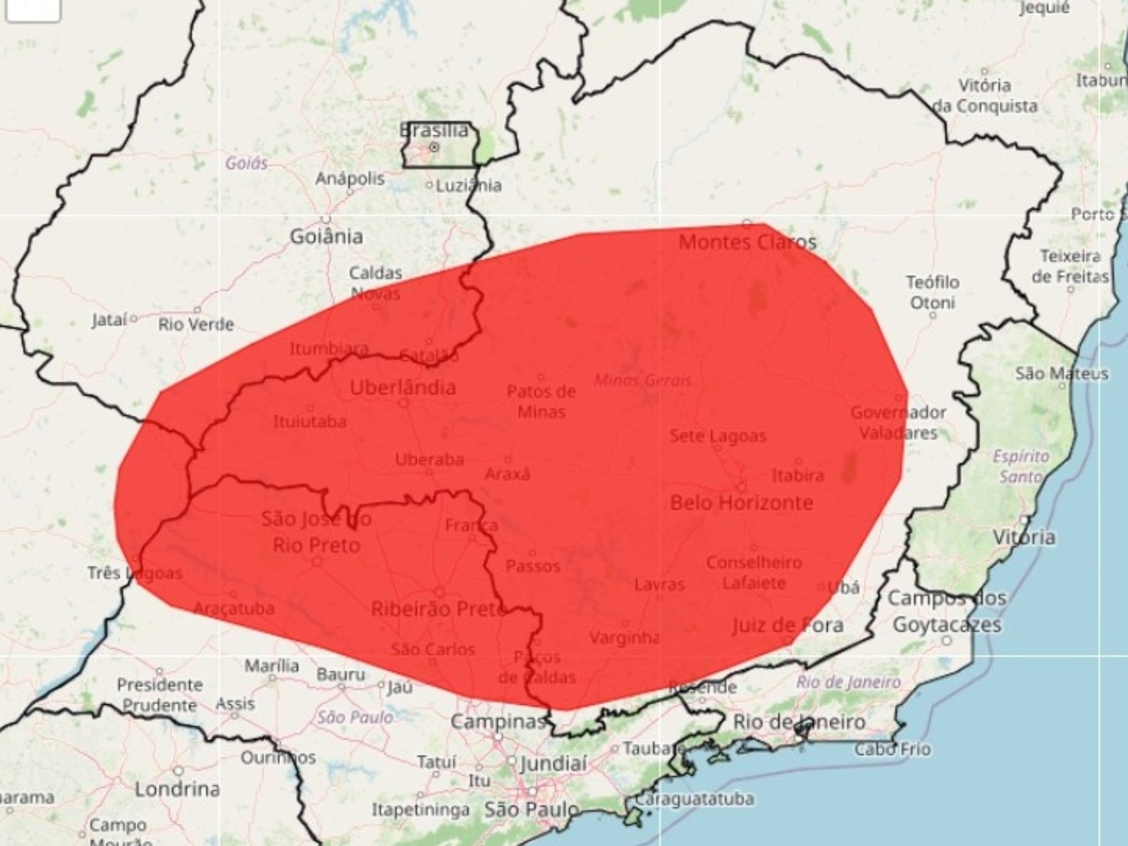 Inmet emite alerta vermelho de ‘onda de calor’ para 38 cidades da região