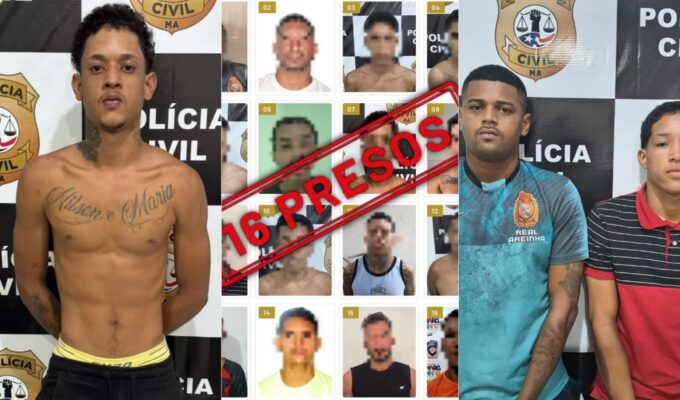 Polícia prende 16 investigados por roubos de joias e celulares na Grande São Luís