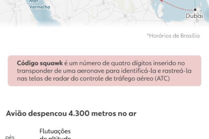 Ataque em avião: INFOGRÁFICO mostra rota e queda brusca em voo após copiloto esfaquear piloto
