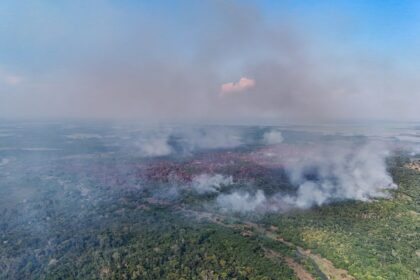 Incêndio florestal em Itacoatiara chega ao 11º dia e fumaça se espalha pela cidade
