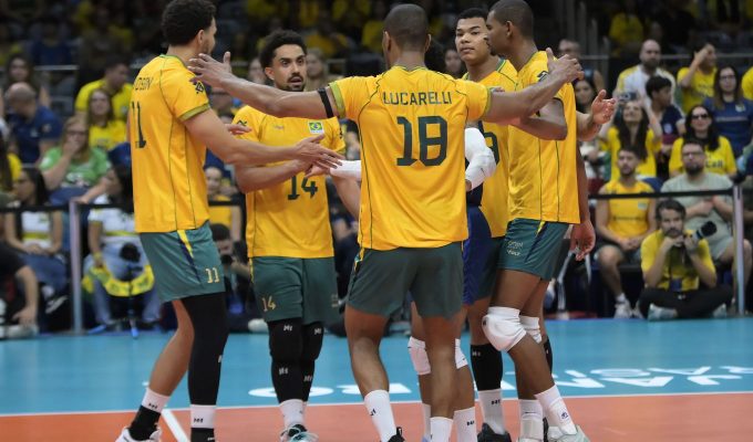 Brasil vence Venezuela e está no mundial de vôlei masculino
