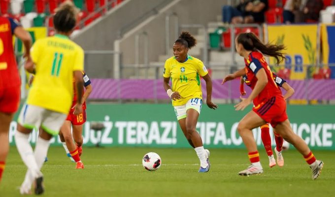 Brasil é eliminado pela Espanha nas quartas da Copa Feminina sub-20