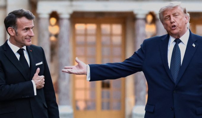 Macron visita ilhas francesas no Atlântico após Trump publicar mapa com território sob bandeira dos EUA