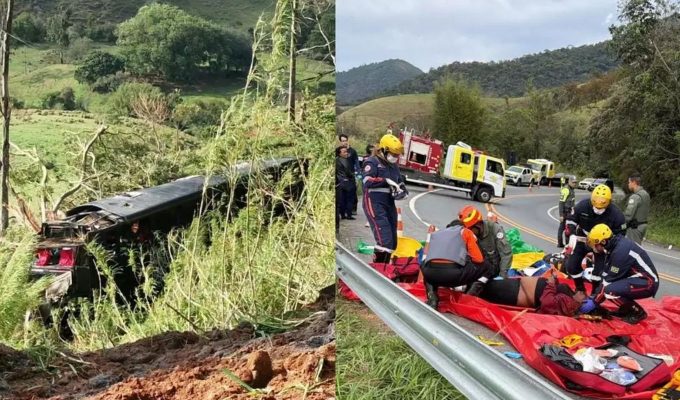 Cinco pessoas morrem em acidente com ônibus no interior de SP