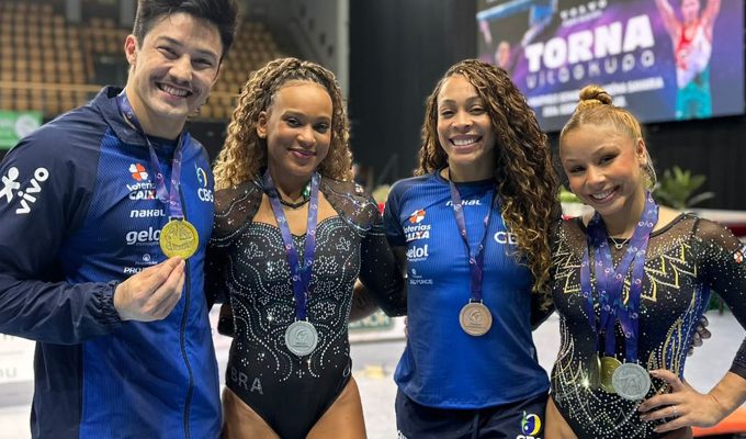 Brasil fecha Copa do Mundo de ginástica com mais cinco pódios
