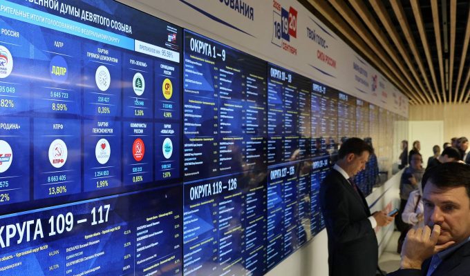 Partido pró-Putin vence eleição russa com mais de 57% dos votos