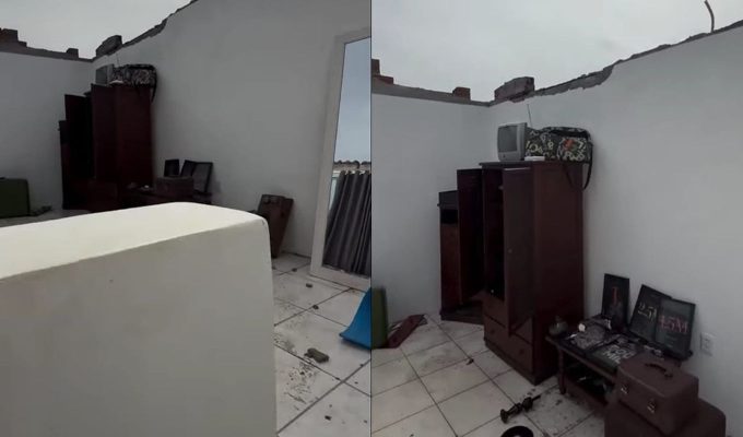 Morador de Pelotas mostra nas redes estragos causados por tempestade