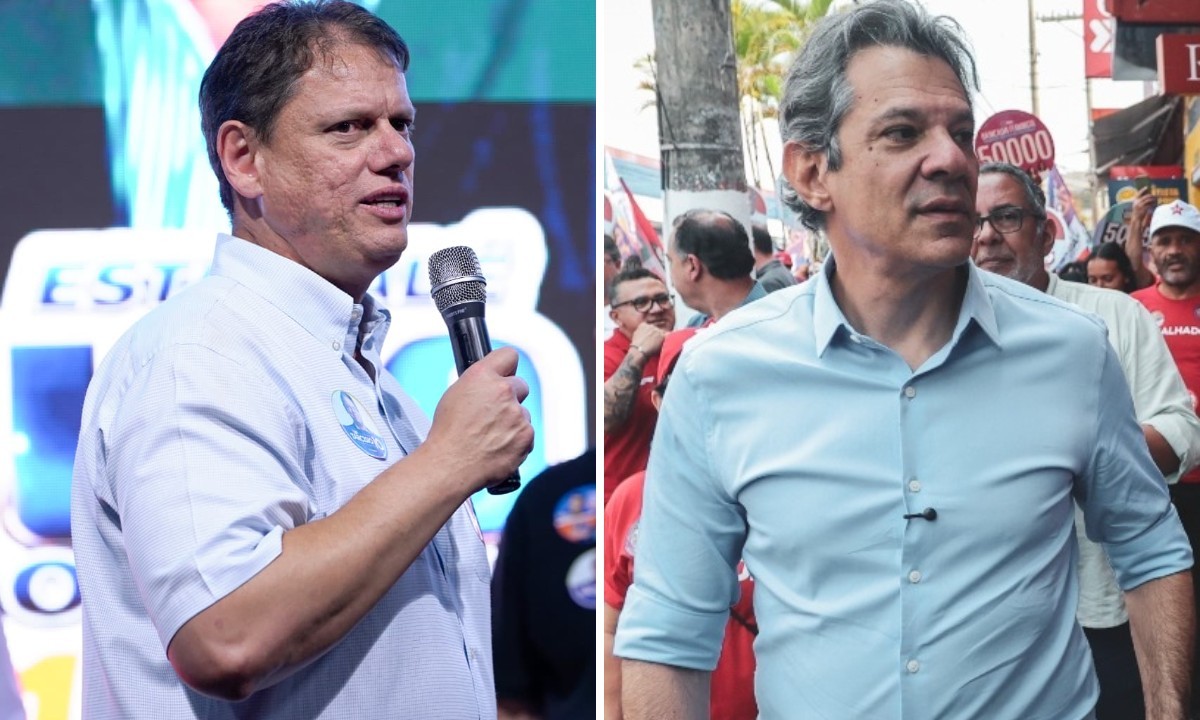 Tarcísio já gastou 88% do teto permitido para campanha ao governo de SP; Haddad, 46%