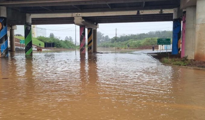 Defesa Civil alerta para risco muito alto de inundação do Taquari