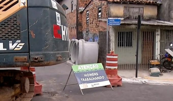 Obra interdita trecho da av. Gentil Bittencourt e complica trânsito em Belém