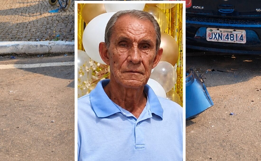 Idoso morre e duas pessoas ficam feridas após batida entre carros em Ji-Paraná, RO