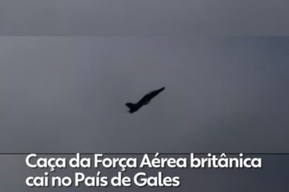VÍDEO: Caça britânico cai e explode em solo no País de Gales