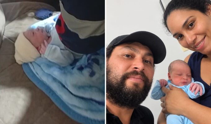 Marido ajuda esposa a dar à luz em casa de madrugada minutos antes da chegada do Samu, no Paraná: ‘Lembrei de série médica da TV’