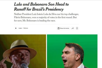 Flávio e Lula no 2º Turno: veja a repercussão internacional do resultado das eleições