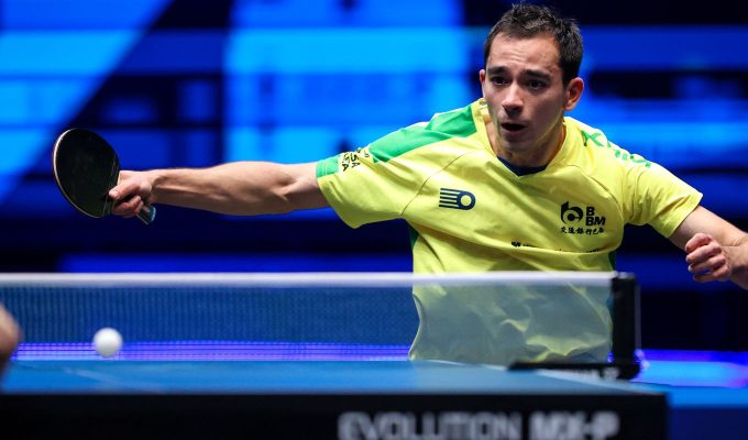 Após 2 vitórias, Calderano encara alemão nesta quinta no China Smash