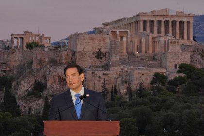 Alvo de protestos, Rubio associa valores da Grécia Antiga ao lema ‘America First’: ‘Poder sem remorso’