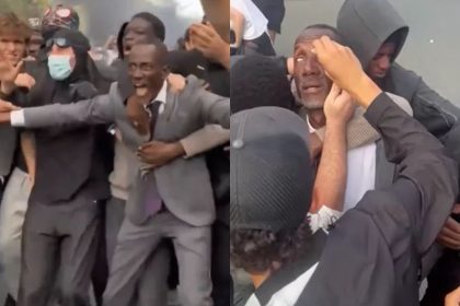 VÍDEO: prefeito de subúrbio de Paris protege manifestantes da polícia e é atingido por gás de pimenta