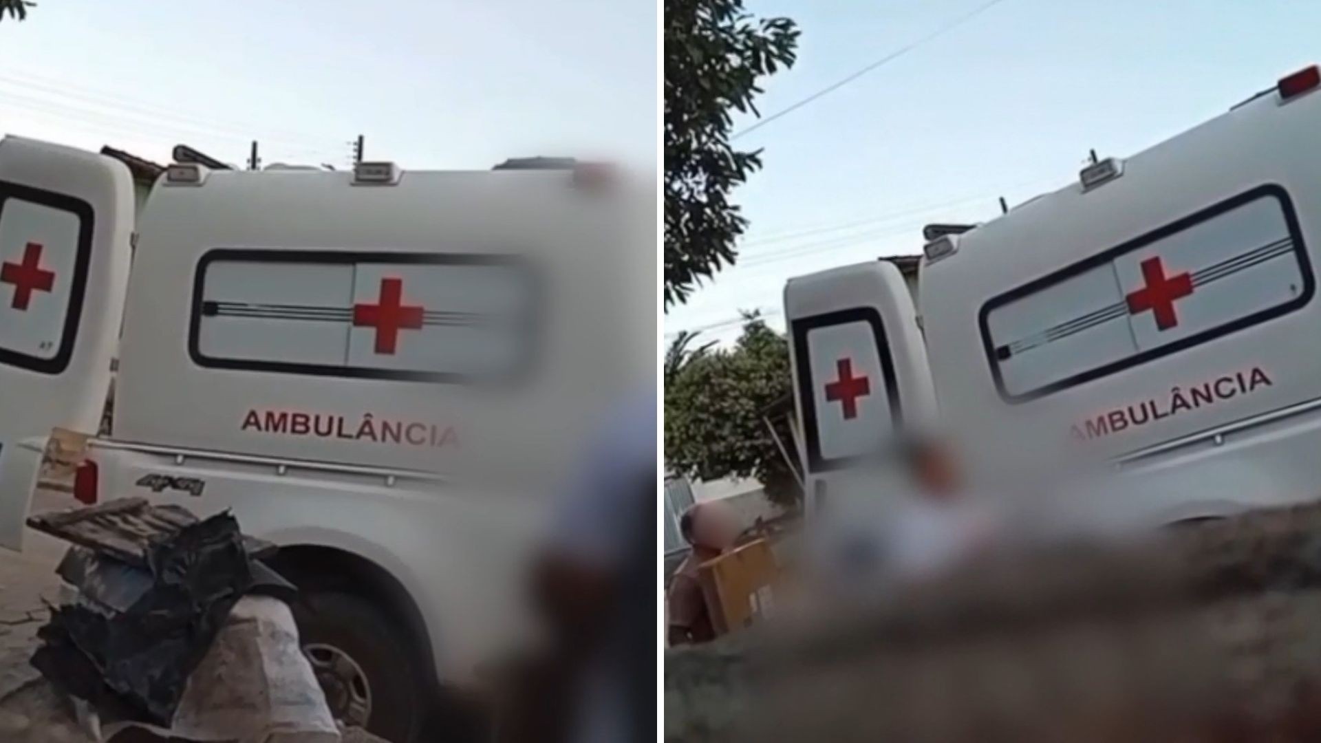 Ambulância de prefeitura é flagrada recolhendo encomendas no Norte do ES