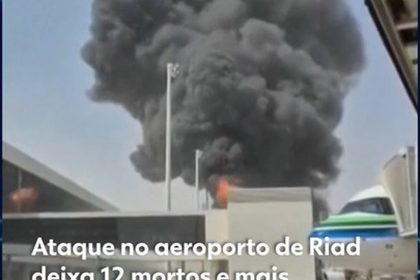 Céu sobre a capital saudita Riade fica praticamente vazio após ataques dos Houthis a aeroporto