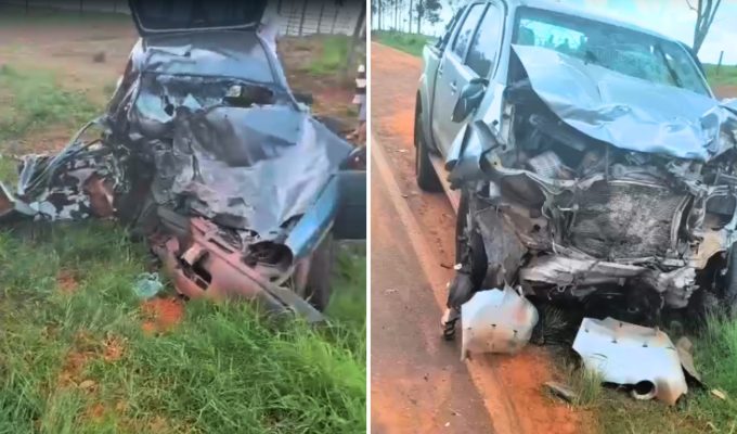 Identificadas vítimas de batida frontal entre carro e caminhonete em rodovia no interior de SP