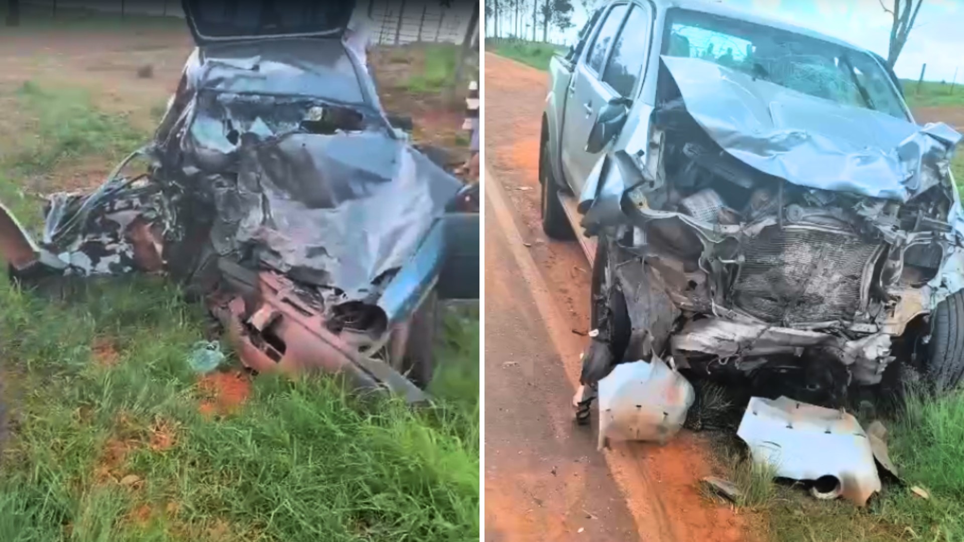 Identificadas vítimas de batida frontal entre carro e caminhonete em rodovia no interior de SP