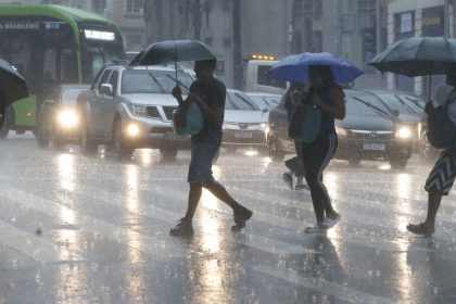 Defesa Civil alerta para chuvas fortes no estado de SP