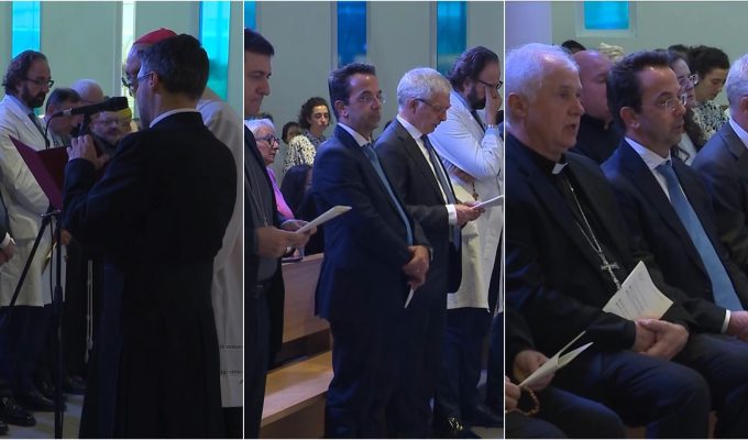 VÍDEO mostra médicos rezando o terço antes de cirurgia do Papa