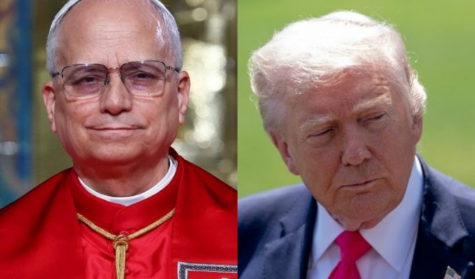 Trump deseja melhoras para Papa Leão XIV, diagnosticado com câncer de pulmão