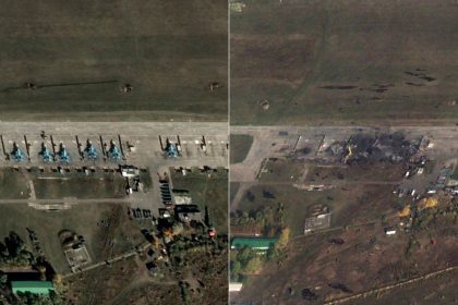 Ucrânia destrói jatos de guerra em base militar russa; veja FOTOS