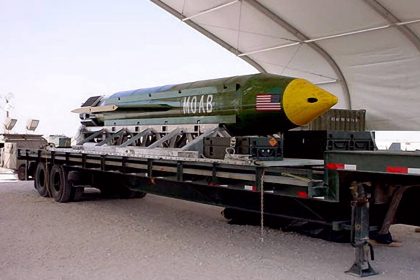 ‘Mãe de todas as bombas’: como é a GBU-43/B, arma poderosa que os EUA planejam usar contra o Irã