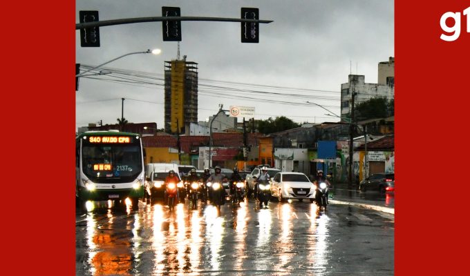 Chuva em uma noite atinge 85% do volume esperado para outubro em Cuiabá