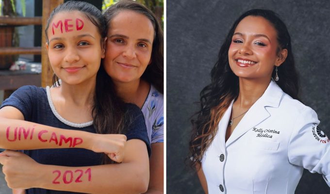 Jovem de escola pública aprovada em medicina na Unicamp estudava 8 horas por dia com videoaulas gratuitas