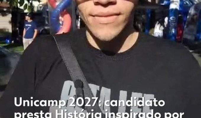 Inspirado por professora do ensino fundamental, candidato escolhe História na Unicamp em busca de olhar crítico: ‘área ajuda sociedade a não repetir erros do passado’