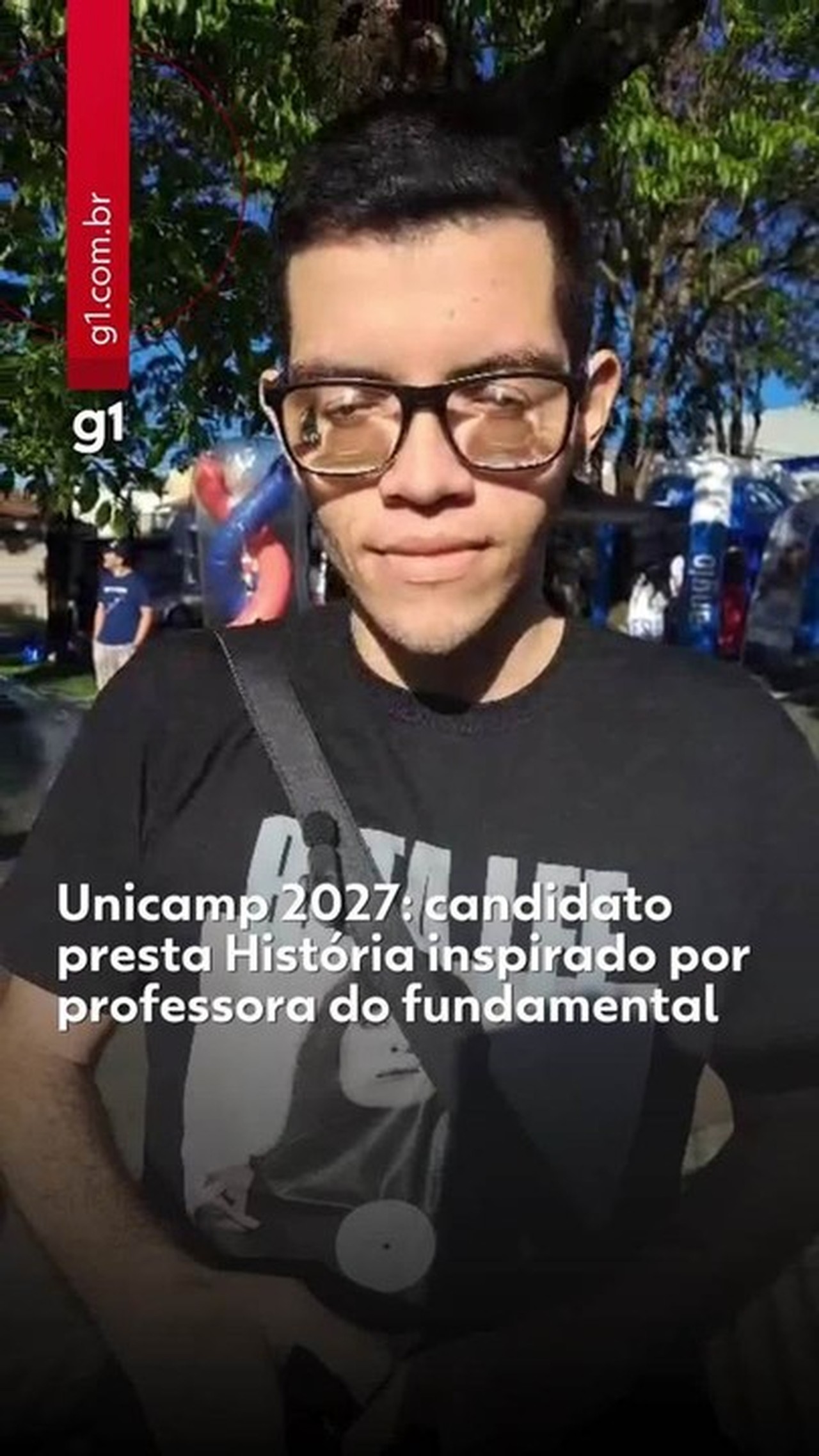 Inspirado por professora do ensino fundamental, candidato escolhe História na Unicamp em busca de olhar crítico: ‘área ajuda sociedade a não repetir erros do passado’