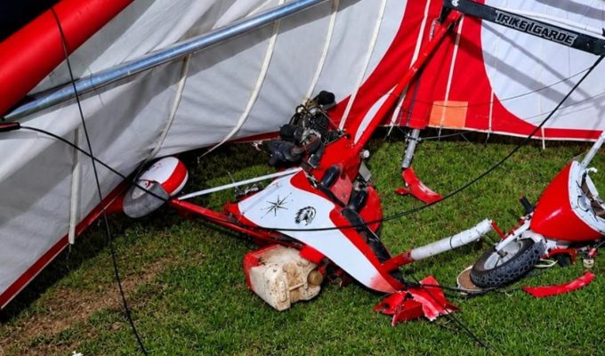 Homem fica gravemente ferido após perder controle de trike voador em MT