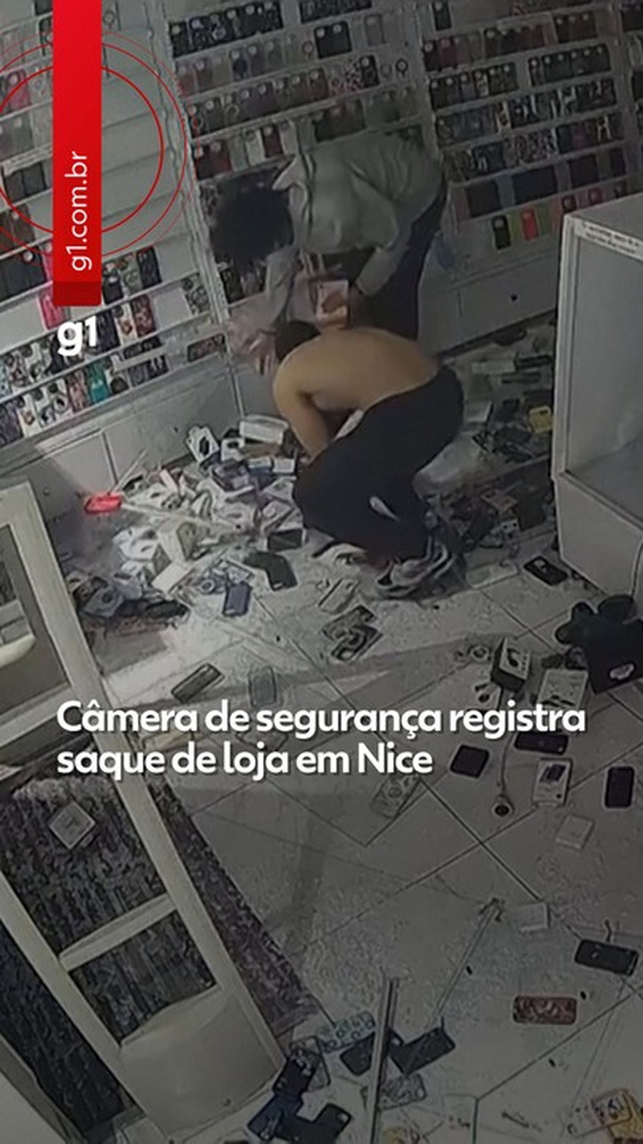 VÍDEO: câmeras registram invasão e saque de loja em Nice por manifestantes