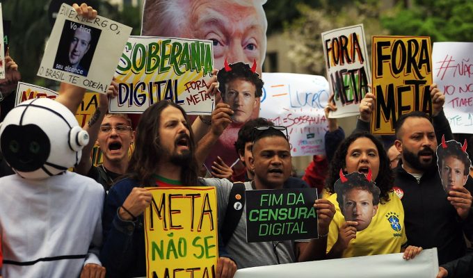 Ato em São Paulo cobra neutralidade da Meta nas eleições