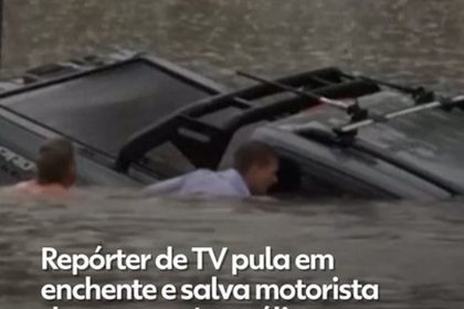 Repórter de TV resgata homem de carro afundando em enchente na Austrália; veja VÍDEO