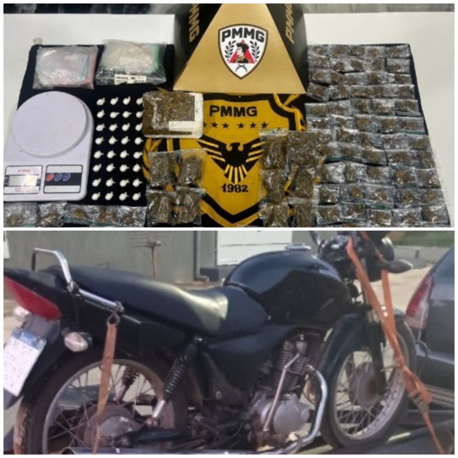 Suspeitos de fazer ‘delivery’ de drogas são presos com maconha e cocaína em Curvelo