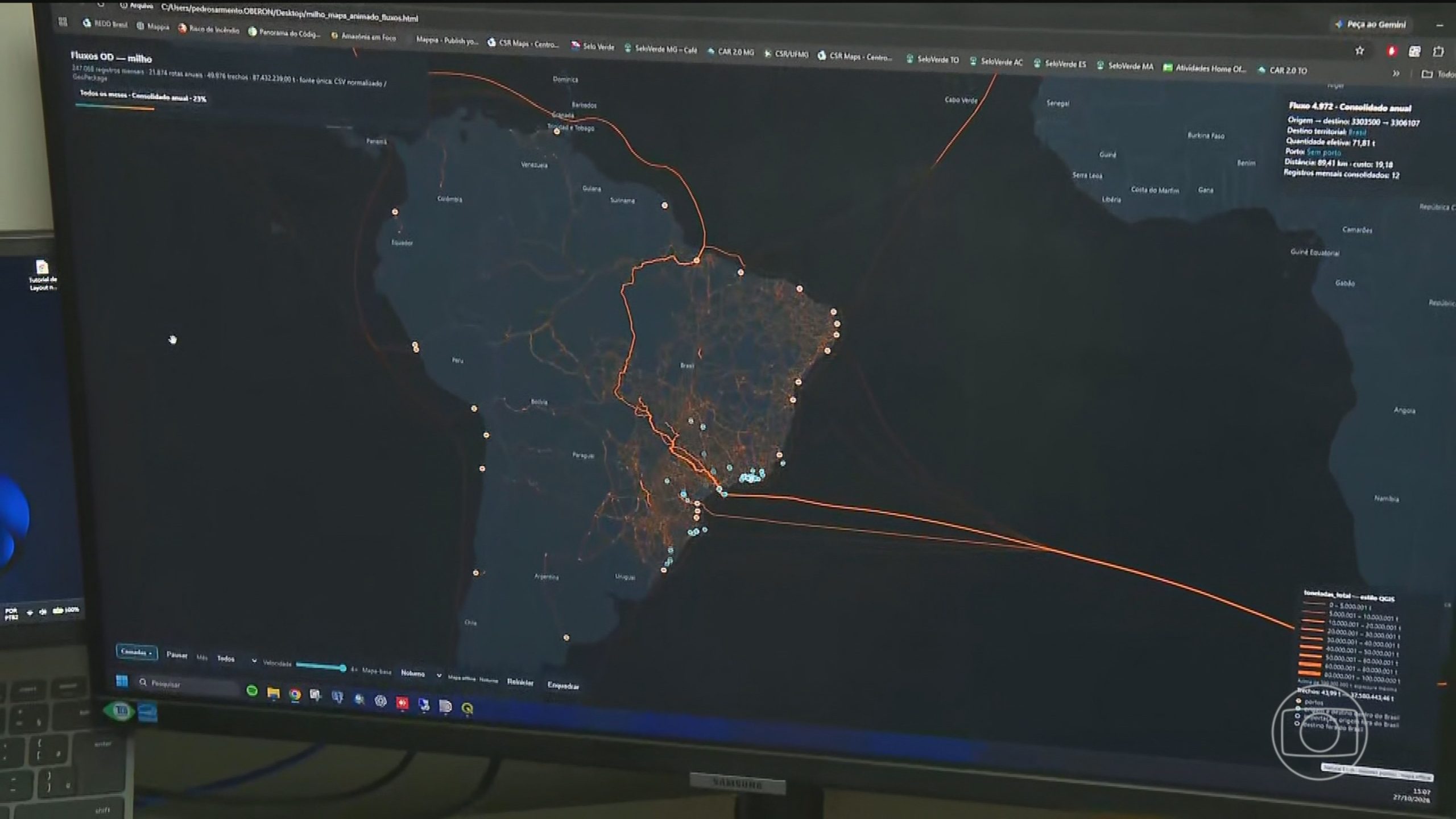 Supercomputador desenvolvido pela UFMG é capaz de produzir mapas mais detalhados do território brasileiro