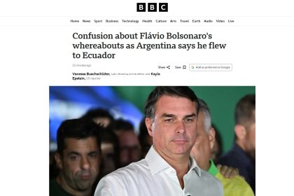 ‘Confusão sobre paradeiro de Flávio Bolsonaro’: imprensa mundial repercute fuga de senador para os EUA